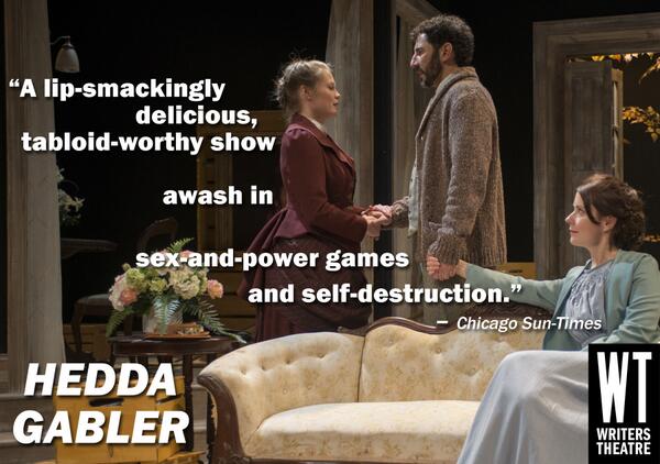 WritersTheatre's tweet photo. "Awash in sex-and-power games and self-destruction" -@Suntimes on #HeddaGabler #Ibsen http://t.co/VcDleiOpNs