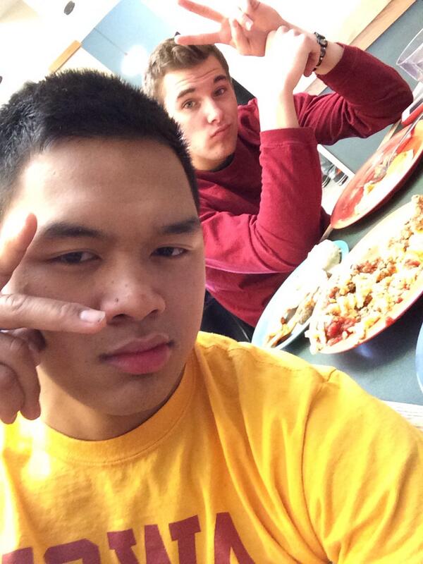 quitalig_d's tweet image. Me and my boy @dingmanb just had a feast! #isudining #ourfavorite! #foodlove