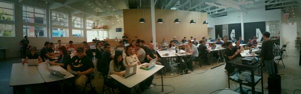 mattetti's tweet photo. #goBootcamp has started, thank you all for coming http://t.co/98AkOLOn1f