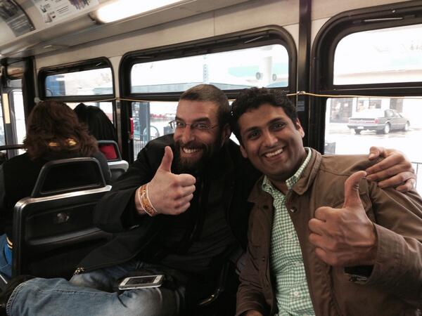 tmakhija's tweet photo. @helpshift boys heading downtown with @bberliner from @change #sxsw http://t.co/H2jVN2PtDY