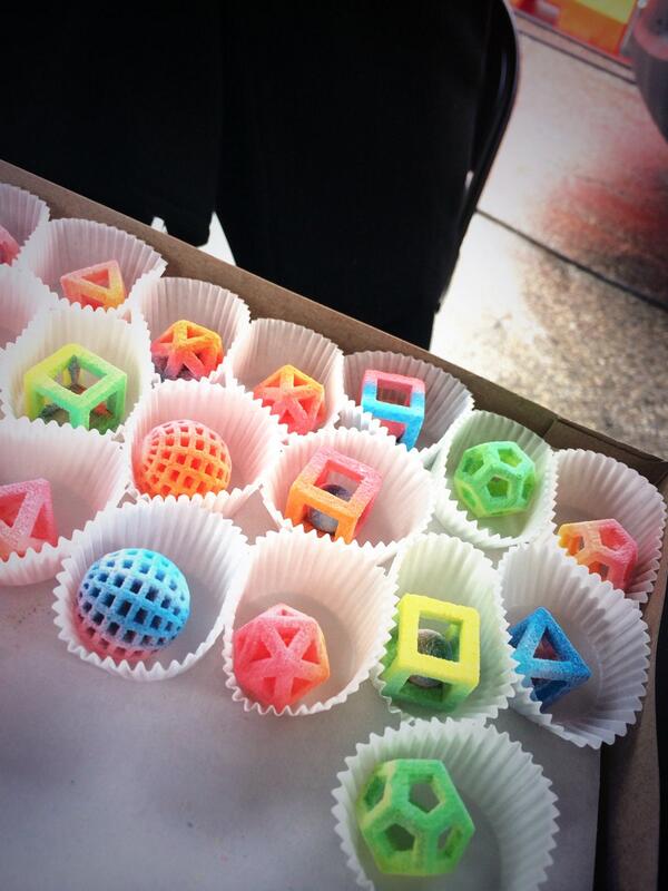 RAPP's tweet photo. Yum! 3D printed food & it tastes great. #SXSW #RAPPSXSW http://t.co/g86vVNozGI
