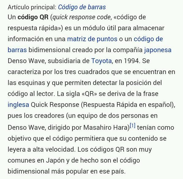 EmpresaG's tweet image. Sabes qué es un código QR ??? 😗 #CodigoQR ? #QuickResponseCode ? #CodigoDeBarras ? 👇