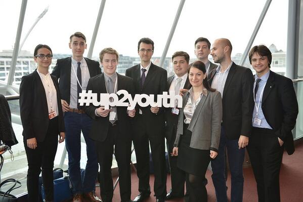 EPP's tweet photo. Our #EP2014 programme includes proposals from the 42000 #up2youth participants; 10 of them joined us at #EPPDublin :) http://t.co/mZPezCPhBz