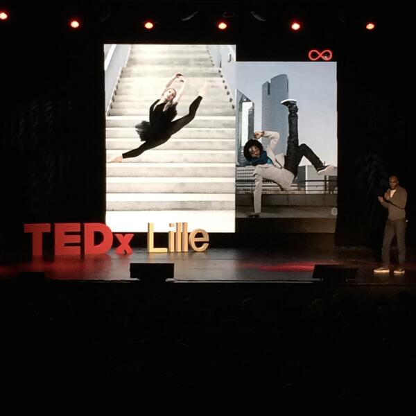 tedxlille's tweet photo. Ucka prend place sur scène et va nous parler de chorégraphie #TEDxLille http://t.co/Rl8ifK3yLb