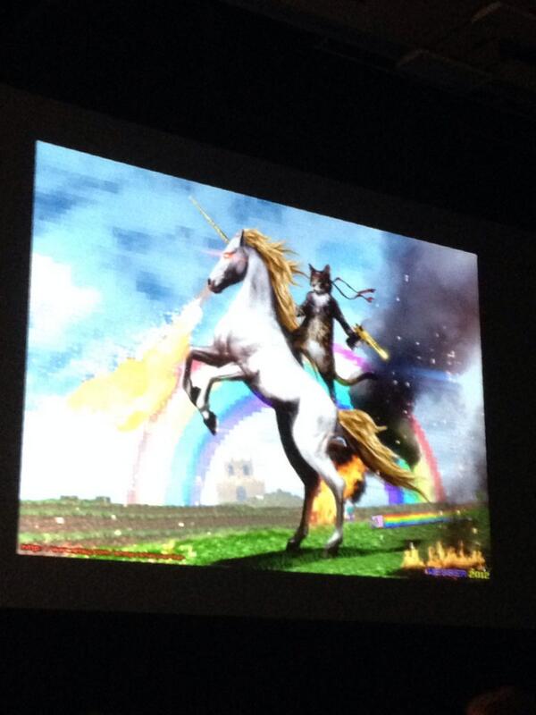 sdavy's tweet photo. Cyberwar art at @peterwsinger's Cybersecurity talk #sxsw #ieeesinger http://t.co/hdx3MmjTID