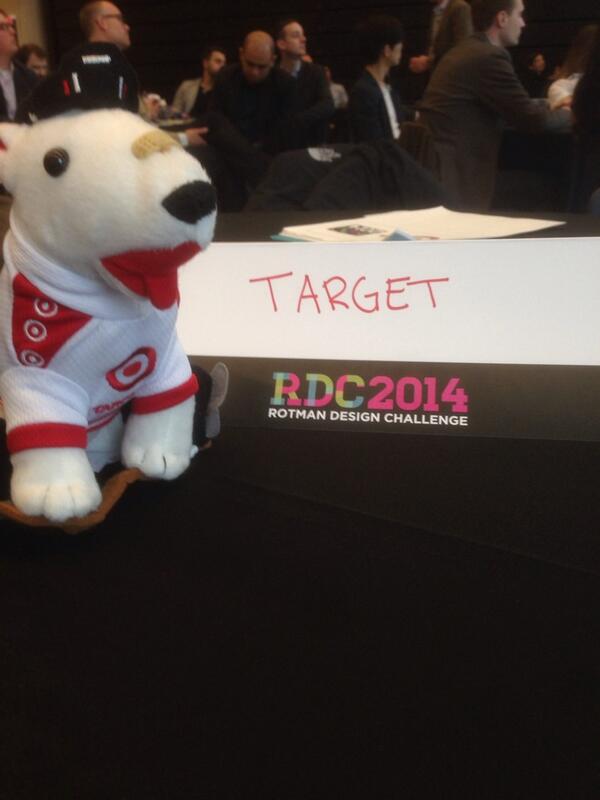 tweetgeno's tweet photo. @ESStrategery #rdc2014 Target excited to be part of the 2014 Rotman Design Challenge @jamilghani @tweetgeno http://t.co/k2culye7FT