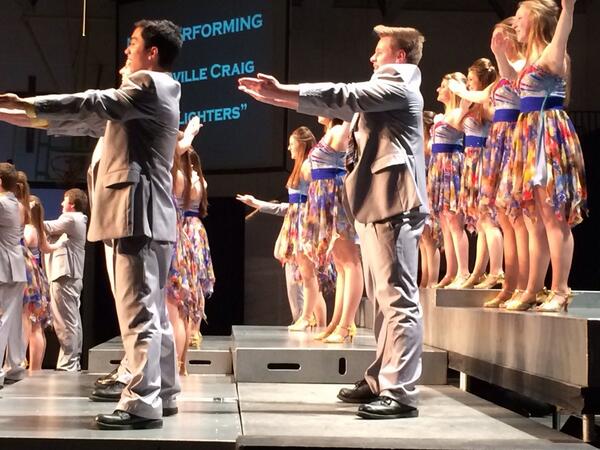 tgspectacular's tweet photo. Digging the gold shoes ladies! @JanesvillePAC #spotlighters http://t.co/5u9gI5QFeI