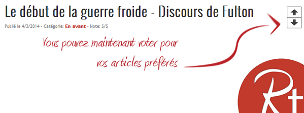 Rougetube's tweet photo. Rougetube se voit offrir un nouveau système de notation ainsi qu'un nouveau système pour la publication des articles! http://t.co/zxucrya3r6