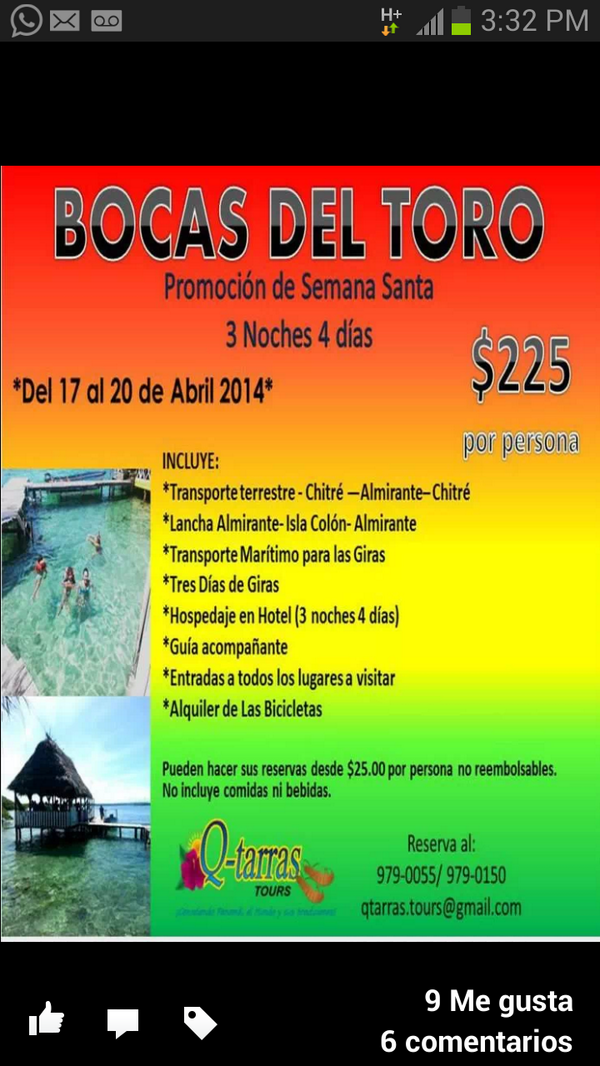 qtarrastours's tweet photo. Ya sabes que hacer para semana santa??@Chitreanos @Chitre_Progresa @Monagrilleros @Paritense http://t.co/J8K3aKVQd3