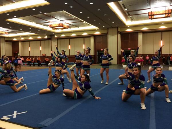 JAallstarcheer's tweet image. Srs ready to compete @EncoreChamps in sevierville!  #gojags #rockthatmat