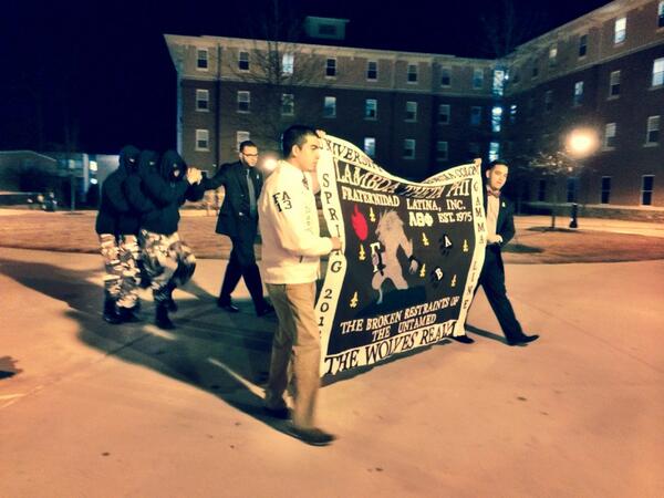 UWGLambdas's tweet image. Spring 2014 Gamma Line Neophyte Presentation #ΛΘΦ #TheBrokenRestraintsOfTheUntamed #TheWolvesRealm #UWG