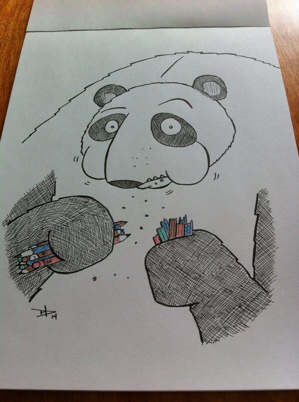 dumbdrawings's tweet photo. @Rawdjee actually this guy had my pencils! http://t.co/Ke6LEU3zRH