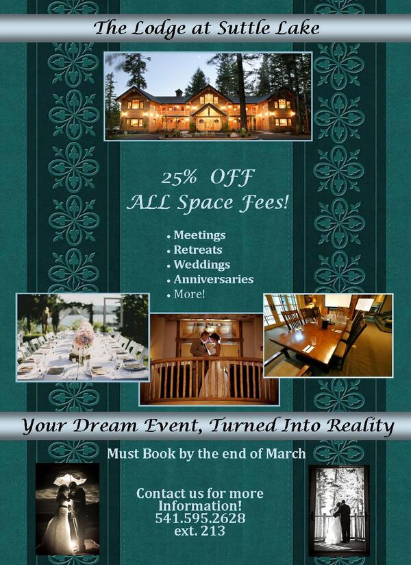 SuttleLake's tweet photo. Book your #event by the end of March, and recieve 25% OFF your #eventspace fees! http://t.co/59Y7J7sZGd