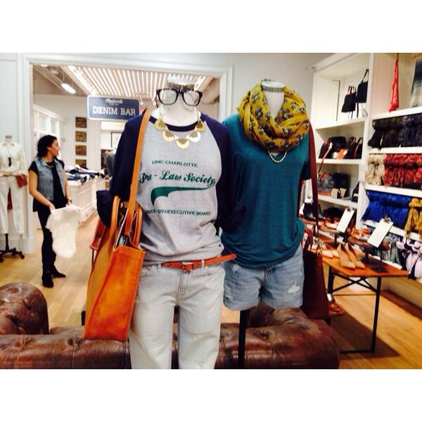 the mannequin was rocking a <a href="/Unccprelaw/">Uncc Prelaw Society</a> shirt