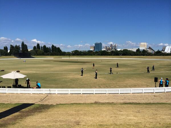 WHITE_FERNS's tweet photo. May have overused the word beautiful of late, but no other way to describe Bay Oval today! #WFvWI http://t.co/uTTyxyLpY5