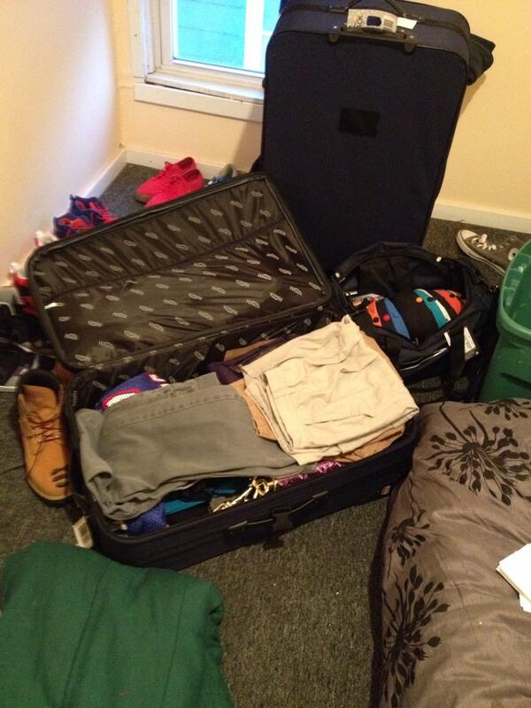 AGadaon's tweet photo. Almost done packing and about to be Lawton bound http://t.co/2EbByPK1Pf