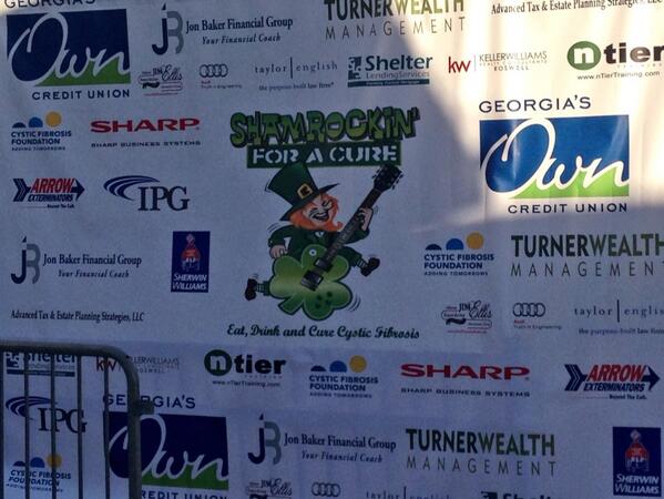 DavePreter's tweet photo. @GeorgiasOwn is proud to be the presenting sponsor for tonight's @ShamRockin2014 http://t.co/4kPW8SihPk