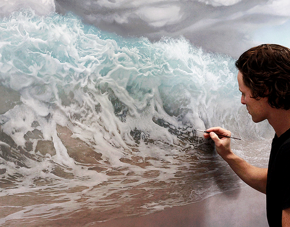 Fulham_Chris's tweet photo. "@TheMindBlowing: Realistic piece of art! Artist: Joel Rea http://t.co/DjAzDbEyld" give it a go and add this to your art book!!