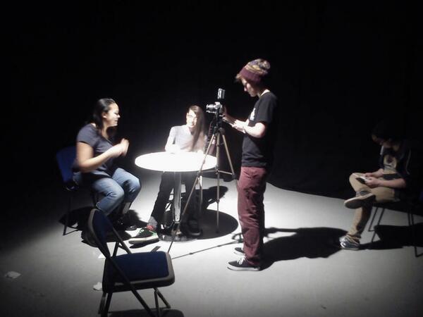 1888studios's tweet photo. On our sets, if you're not in shot, you play Pokémon... http://t.co/aIrzIkRBKX