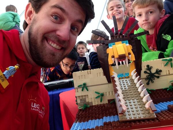 LEGOLAND_CA's tweet photo. And here's #builderRob with his cheering fans and half finished model! Who will you vote for? http://t.co/fFmBiY2lqc http://t.co/k0NbvIlHAY