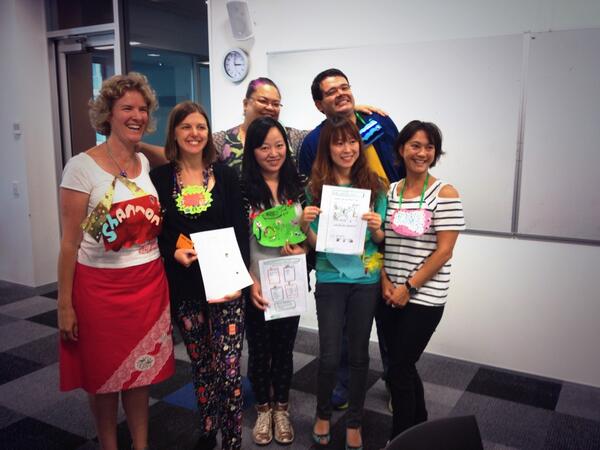 emmablomkamp's tweet photo. Pass It On team photo with @joydefender @GSJ_Akl #GSJam http://t.co/jIFBf6fx6b  Our prototype video is up at http://t.co/gbsEnXQH0m