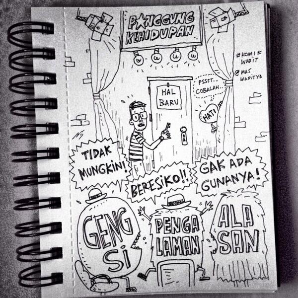 maswaditya's tweet photo. @aMrazing Posisi Hati Kecilmu ... #BeraniMenggambar #LemesinTangan #NoPencil #KomikWadit http://t.co/C9eCUkMkZ8