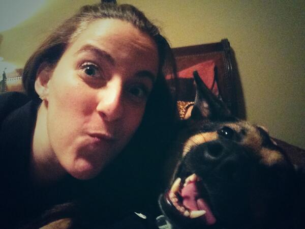 emparm94's tweet photo. On rainy nights Zoe and I take selfies! #rainynight #germanshepherds #love #dogs #happiness #LoveYourPet http://t.co/AiqKfqWXRQ