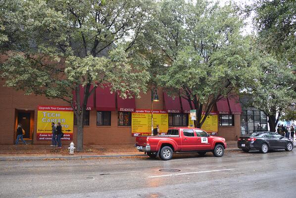 TechCareerExpo's tweet photo. See us near the bus stop. #SXSW is a trademark of SXSW, LLC. Tech Career Expo is not affiliated with #SXSW. http://t.co/n6I0D0Z2vj