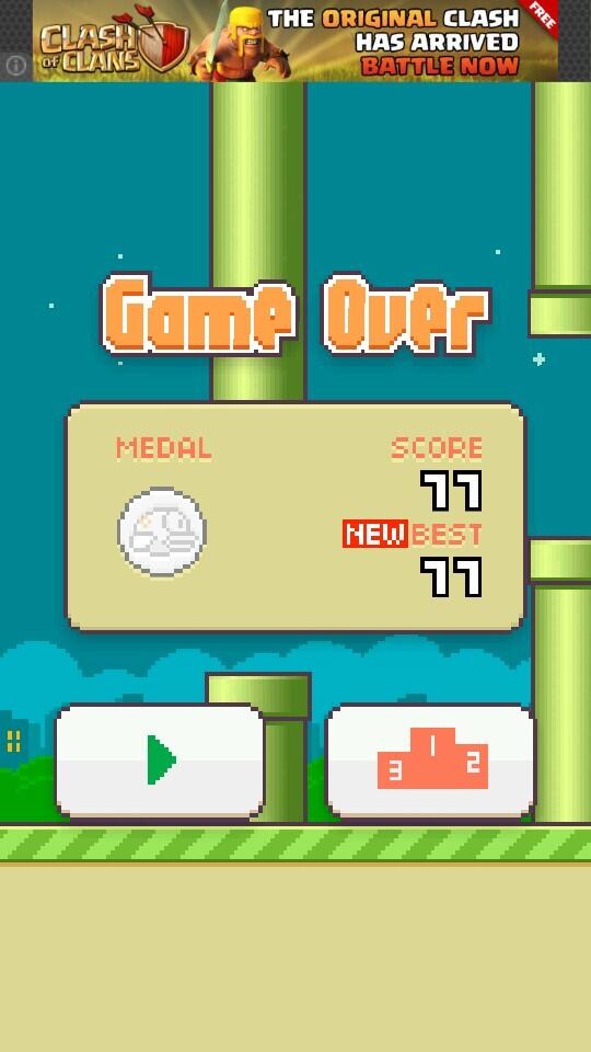 Hayes42_Bones's tweet image. Just set a new flappy bird record while talking on the phone with @kristiklassen #allskill