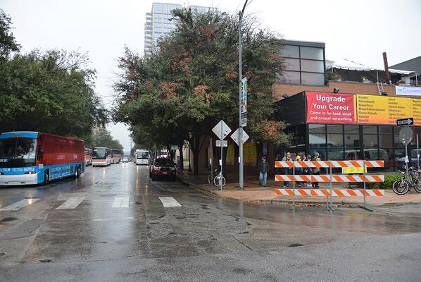 TechCareerExpo's tweet photo. You cannot miss us at 3rd St and Trinity St in Austin, near the SX Interactive bus stop. #java #development http://t.co/JedvsFg91P