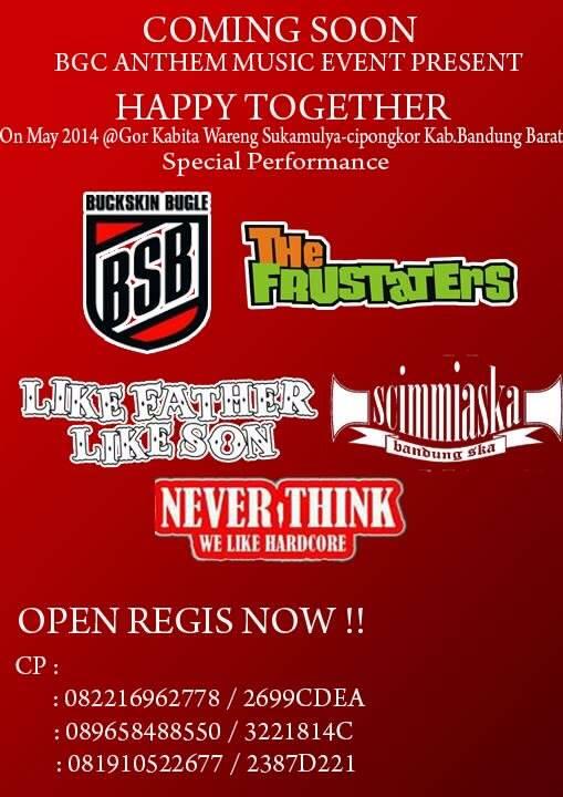 siap-siap FRUSMAKERS cililin, kami akan perform di bulan mei