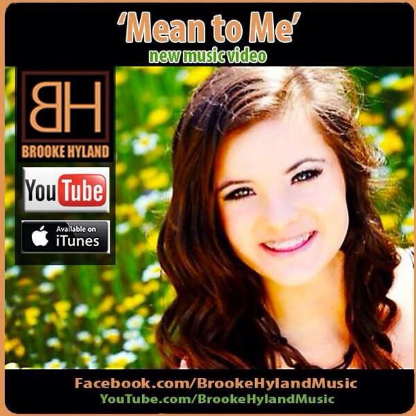 kellyhyland's tweet image. Thanks for all the positive feedback on Brooke's #MeanToMe music video Watch it here: youtu.be/abkS8SzZ5oA