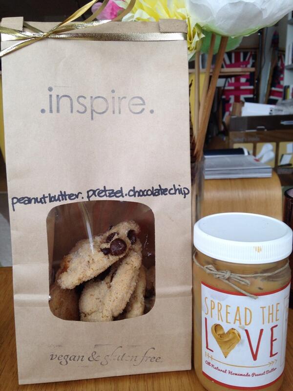 InspiredBakerLA's tweet photo. Signature cookies tomorrow made with the fabulous @SpreadTheLovePB Peanut butter! Tomorrow #melroseplace market 10-2 http://t.co/tnFVoU2fNZ