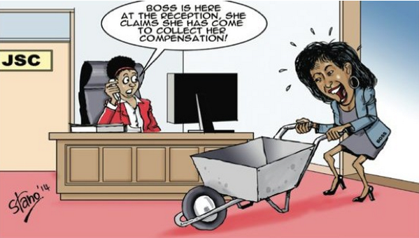 PeopleDailyKe's tweet photo. Today's editorial cartoon: #Shollei compensation http://t.co/g8syefQdO5 http://t.co/IhqjHeQqD0