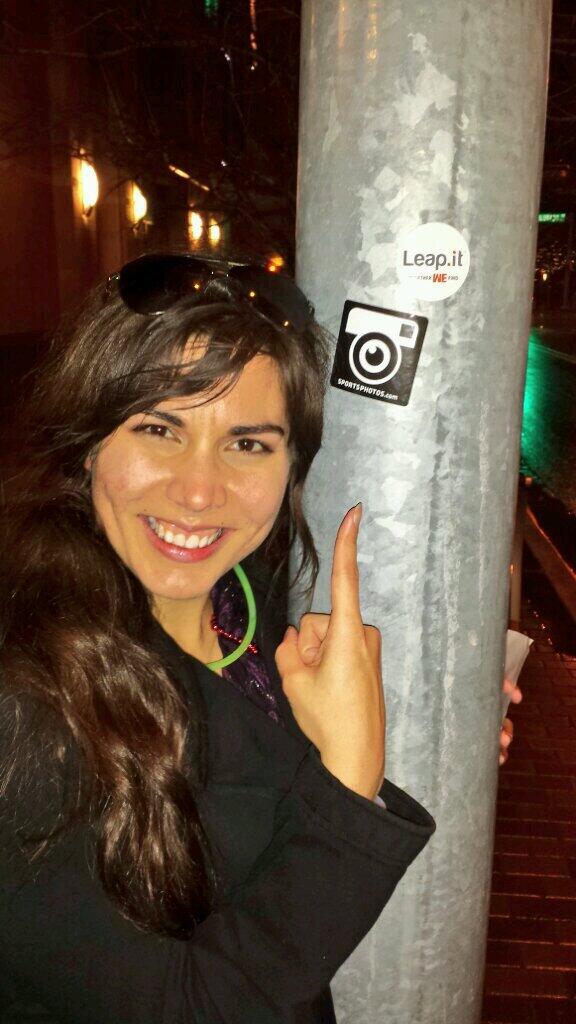 Sabrina hard at work promoting <a href="/SportsPhotoscom/">SportsPhotos.com</a>. Austin <a href="/sxsw/">SXSW</a> domination. <a href="/leapit/">Leap.it</a> <a href="/KCSV/">KC Startup Village</a>