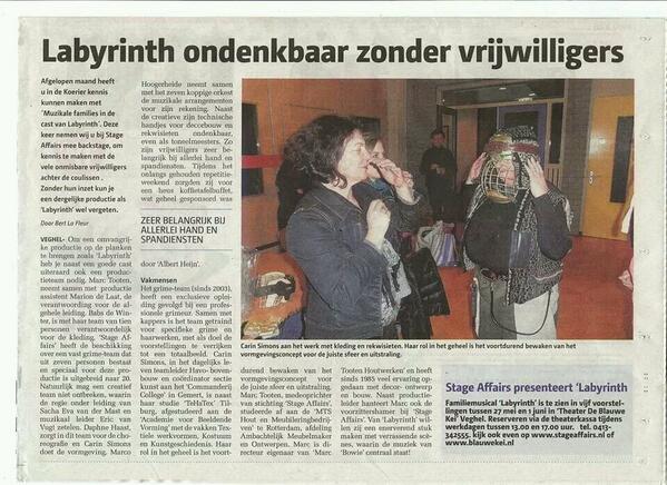 john_rams's tweet image. Binnenkort in theater de blauwe kei. Labyrinth.. Voor meer informatie zie stageaffairs.nl