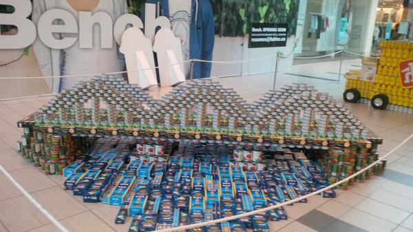 Structural Ingenuity goes to Walter Fwd <a href="/FoodBankWatReg/">The Food Bank of Waterloo Region</a> @conestgamall #CANstruction