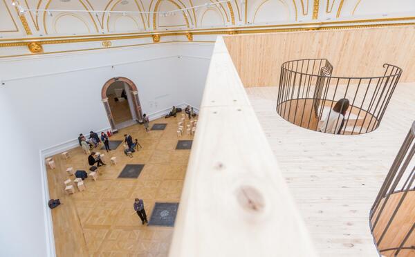 royalacademy's tweet photo. What is the difference between a monumental sculptural work of art and architecture? #SensingSpaces http://t.co/l5yTuZ2xS9