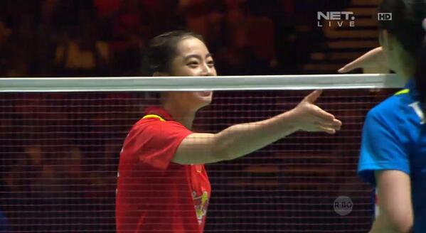 soleriaa's tweet image. &quot;@netmediatama: Wang Shixiang Juara Tunggal Putri 21-19, 21-18 #NETAllEngland2014 http://t.co/8TTT3Uirzz&quot;