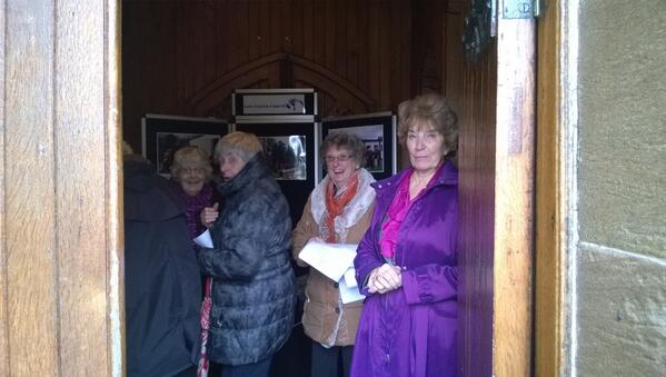 Sunday morning and the welcome team are at the door to bring a little sunshine to our visitors.