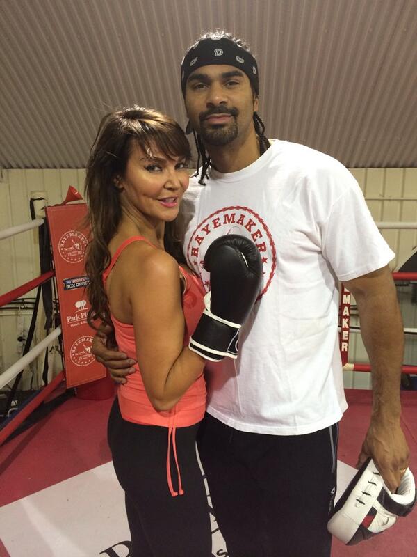 AllardycePiers's tweet photo. @Hayemakercamp Lizzie feels the burn at David Haye HQ. http://t.co/DbmeV7Cg13