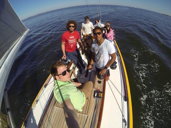 <a href="/Bcariat/">Baptiste Cariat</a> <a href="/BenjaminFall/">Benjamin Fall</a> @amandinelapeyre <a href="/Bcariat/">Baptiste Cariat</a> en direct du Cutty_tou !!! ⛵️⚓️☀️ #boat #sun