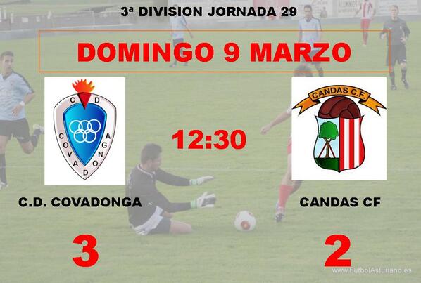 lostigrescandas's tweet photo. #CandasCF , no ha podido ser , justa derrota  , Covadonga 3 Candas 2 http://t.co/TVjHnc6Fcj