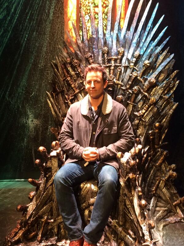 House Meyers usurps the Iron Throne at the #GOTExhibit. <a href="/sethmeyers/">Seth Meyers</a> <a href="/LateNightSeth/">Late Night with Seth Meyers</a> #SXSW #SXSW14 #SXSWesteros