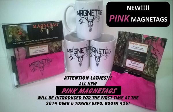 After countless requests PINK Magnetags are finally in. Check them out.#Ladyhunters #womenhunters #huntress #Pink