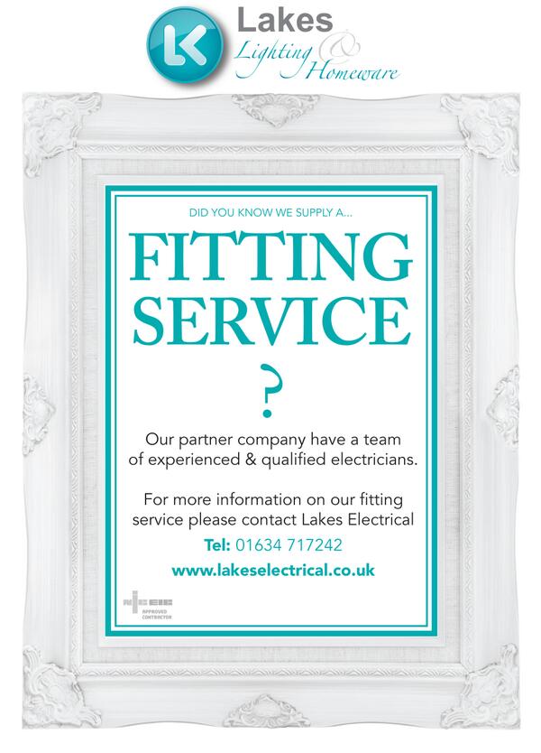 LakesElectric's tweet photo. Did you know we provide a fitting service for our sister company, Lighting Company Online? http://t.co/scMR7VXsst