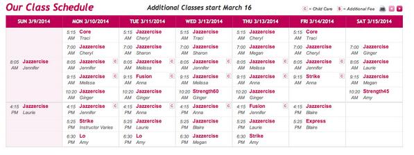 MidloJazzercise's tweet photo. Check out the new class formats on our schedule for spring break! http://t.co/YzqFNrAQJr