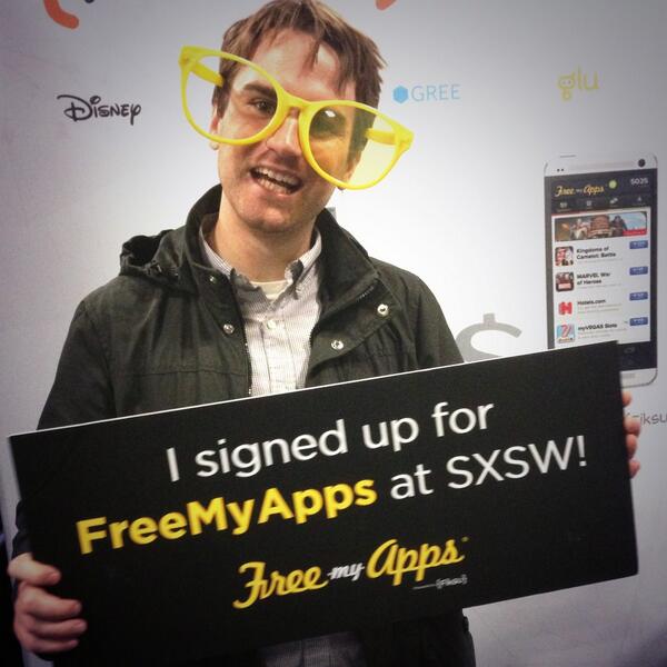 FreeMyApps's tweet photo. Looking good! :) RT @jtbthethird @FreeMyApps #fmasxsw http://t.co/7A2KpxhrGc