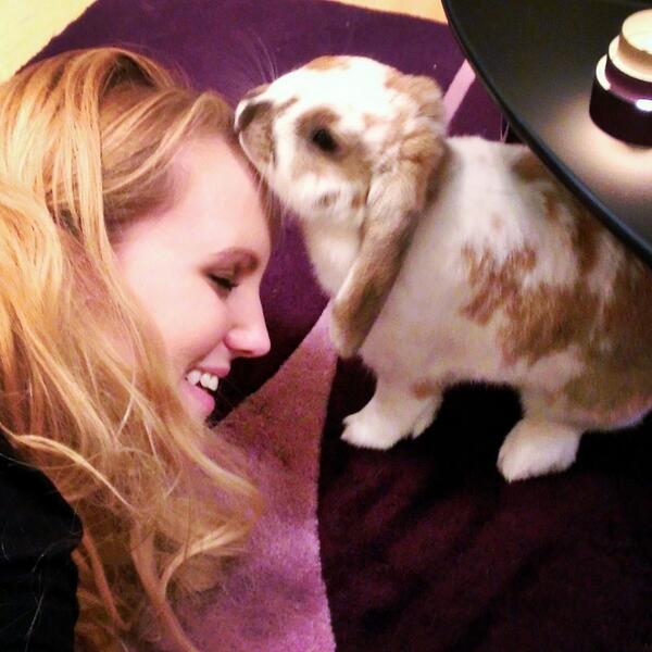 Cleaning my Mummy :-) *lick lick lick*