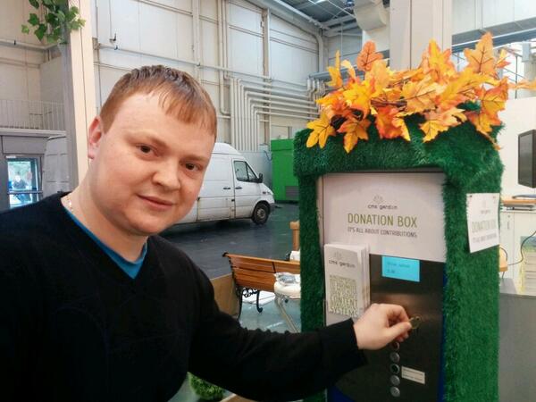 viktorvogel's tweet image. Der erste symbolische Euro! :-) #cmsgarden